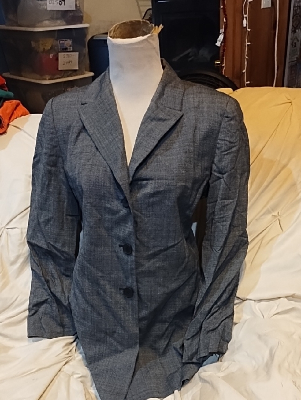 Ellen Tracy Slate Gray Women's Tailored Blazer